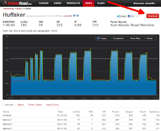 TrainerRoad screenshot